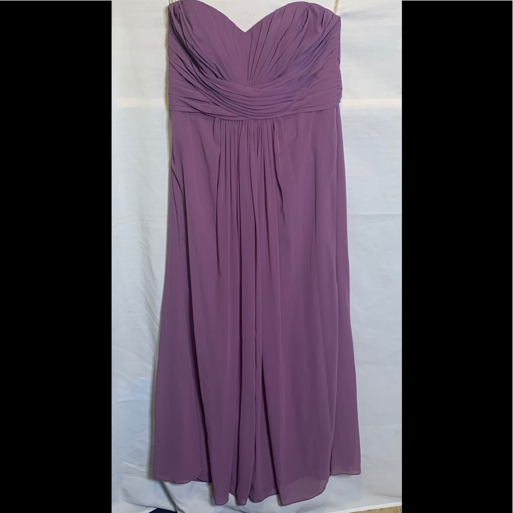 David’s Bridal chiffon bridesmaid dress